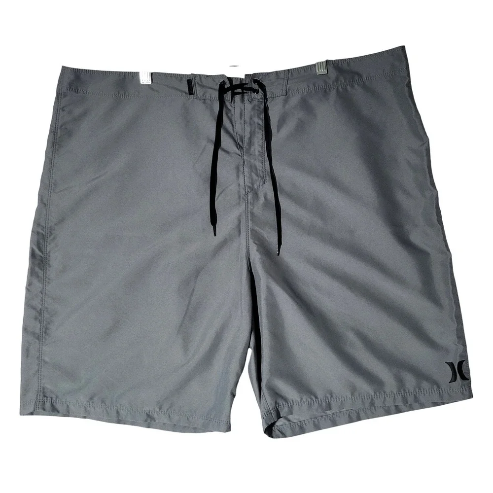 Hurley 4‎ Way Stretch Board Shorts Mens 42 Gray Drawstring Swim Trunks Shorts
